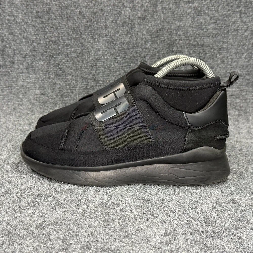 UGG Neutra Slip On Shoes Women's Size 6‎ Black Neoprene Graphic Logo Athletic